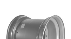 Agroindustriale Cimac 20.00x22.5 WHEEL CIMAC (A2252054A) RAL 9006 SILVER 281-335-10 A3 ET0 INCL. VALVE PROTECTOR  / R22.5